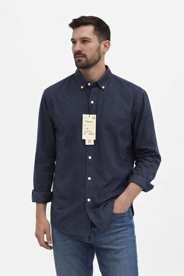 Cămașă bărbătească - Bleumarin închis