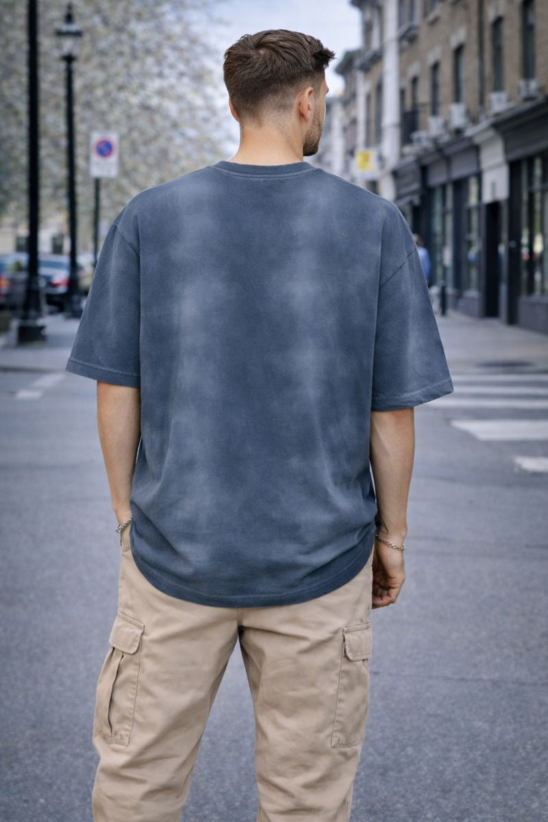 Tricou Oversized Basic – GRI Închis