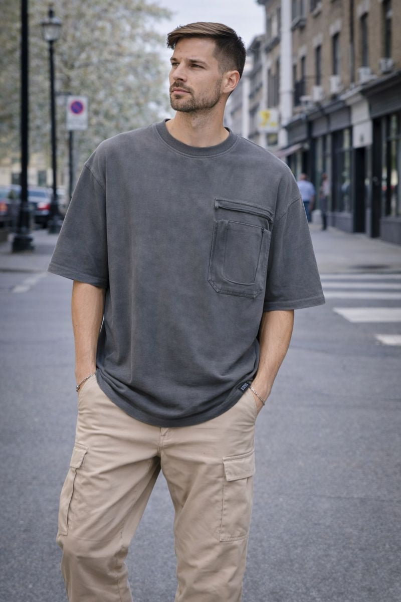 Tricou Oversized Bărbați – Stil Urban Premium | Material Moale & Design Modern