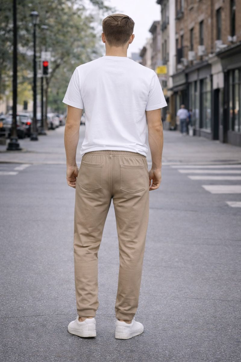 Pantaloni Joggers Bărbați - Kaki Deaschis Natural