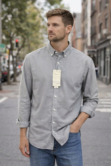 Camașă bărbați Regular Fit - Gri deschis