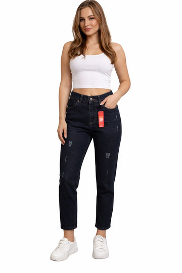 Blugi Damă Boyfriend Mom Fit 568-N R2