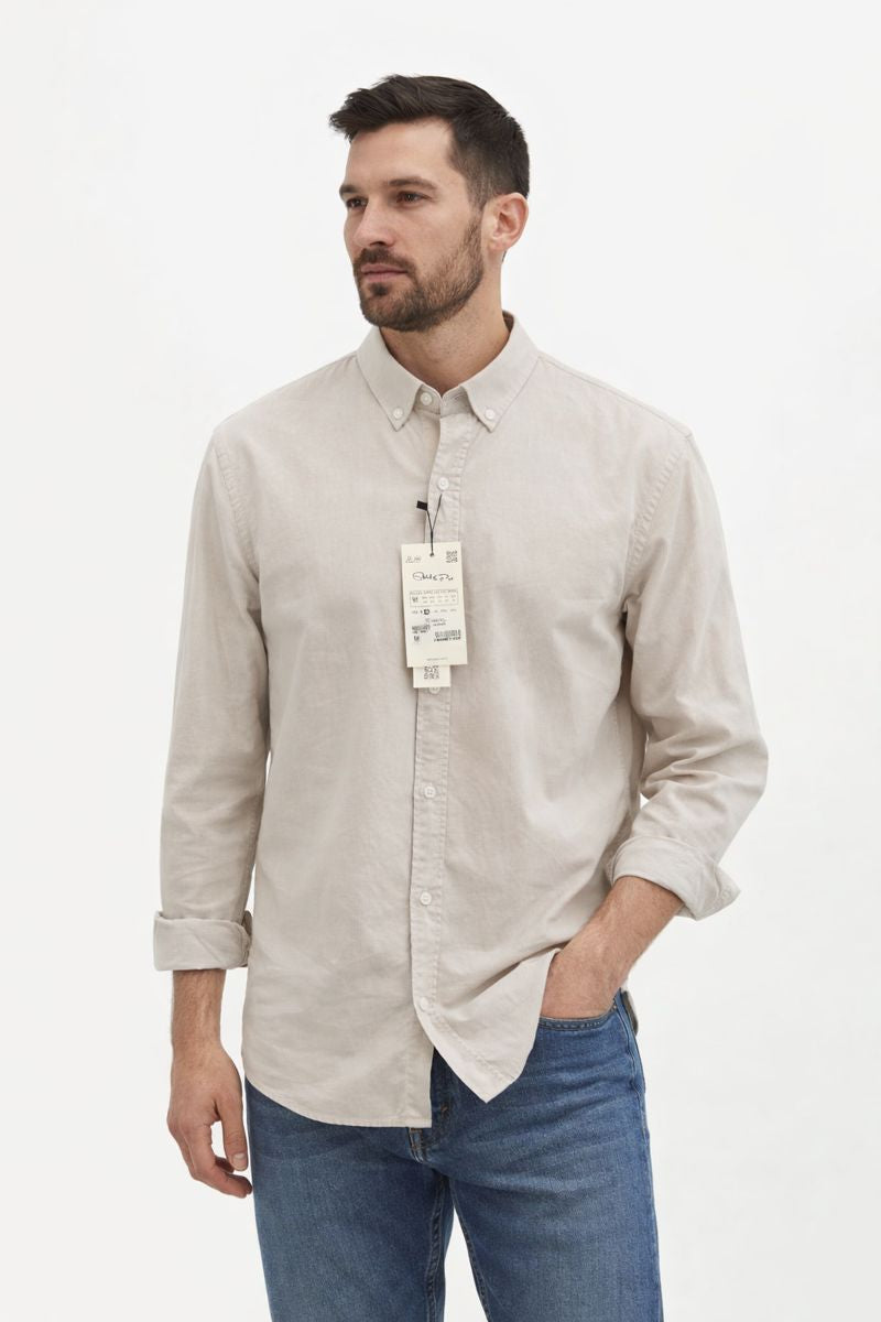 Cămașă Regular Fit -  Bej