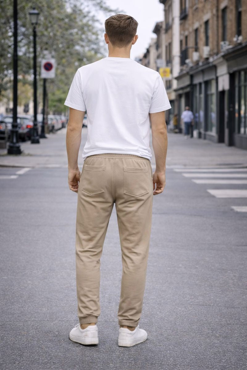 Pantaloni Joggers Bărbați - Cream Natural