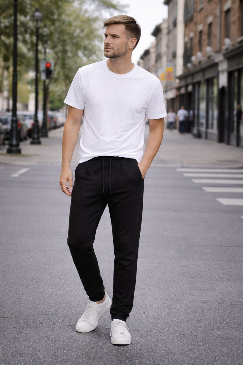Pantaloni Joggers Bărbați - Negru Natural