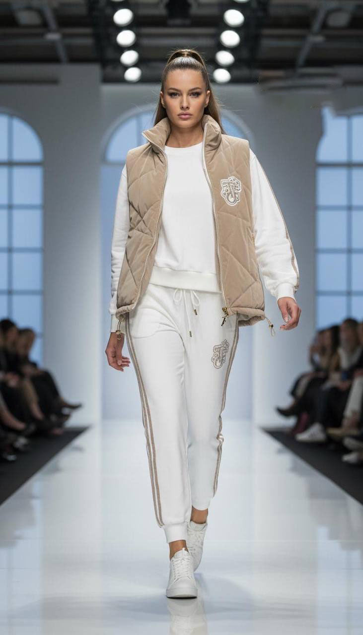 Trening damă Velvet  Alb – Cod 9094