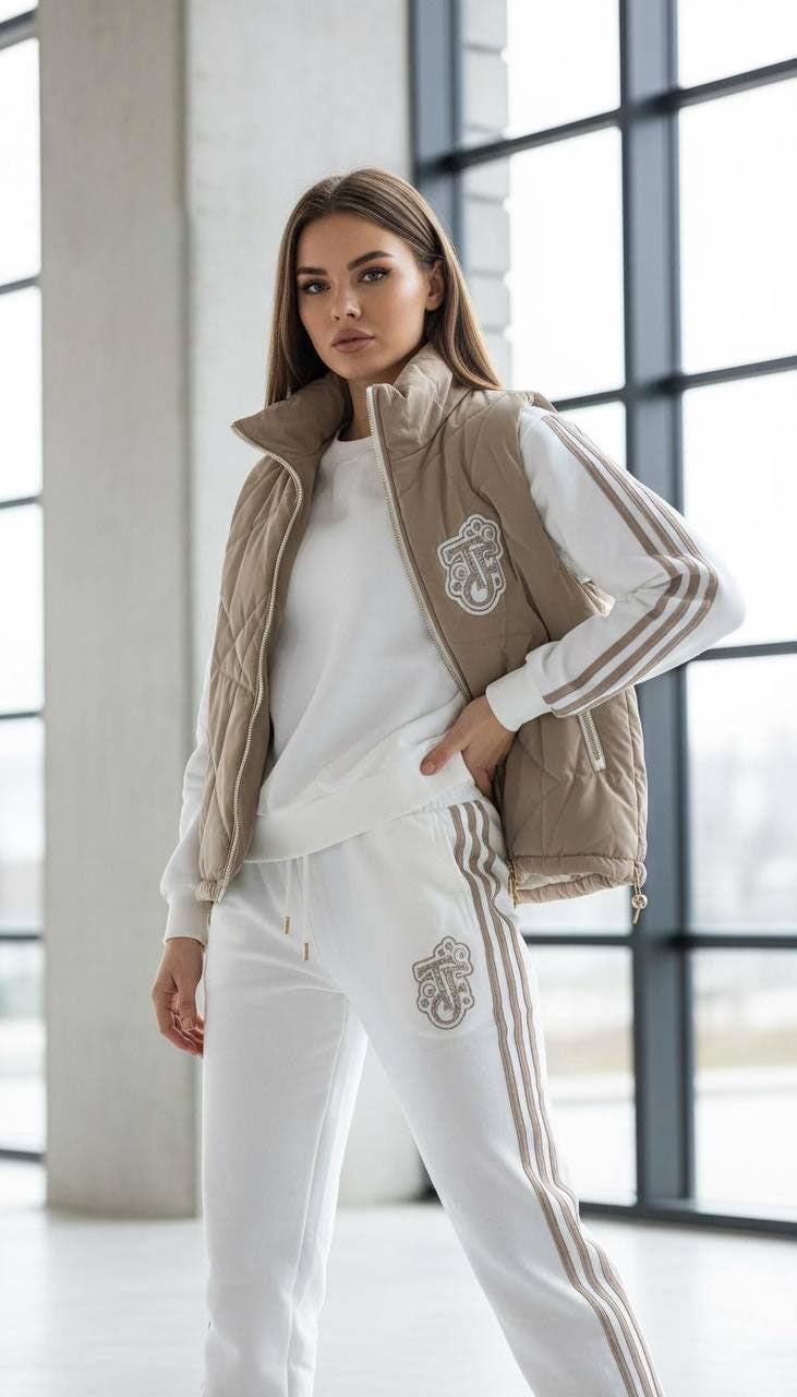 Trening damă Velvet  Alb – Cod 9094